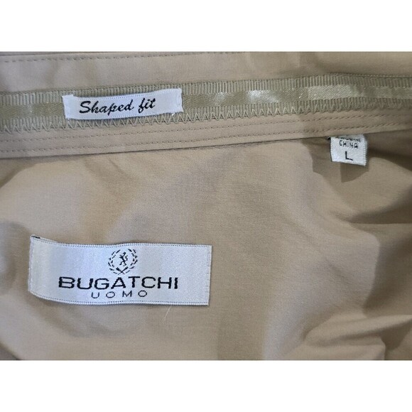 Bugatchi Umo Shaped Fit Shirt Mens Size Large Long Sleeve Button Up Pockets - Picture 9 of 13